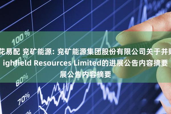 同花易配 兖矿能源: 兖矿能源集团股份有限公司关于并购Highfield Resources Limited的进展公告内容摘要